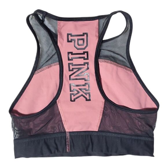 Victoria's Secret PINK High Neck Racerback Sports Bra Size XS - Picture 1 of 4